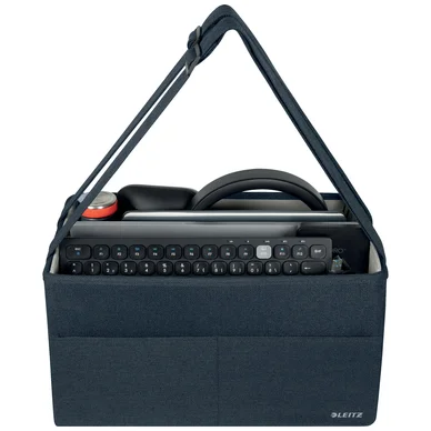 Leitz Office-in-a-bag-väska liten tyg Mörkgrå Leitz Office-in-a-bag-väska liten tyg Mörkgrå