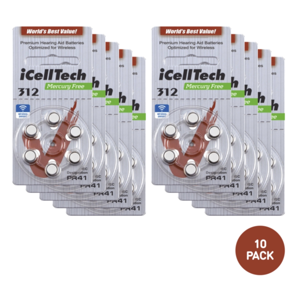 iCellTech ICellTech PR41/ZA312/D312/V312 Batterier og ladere,Batterier til høreapparat