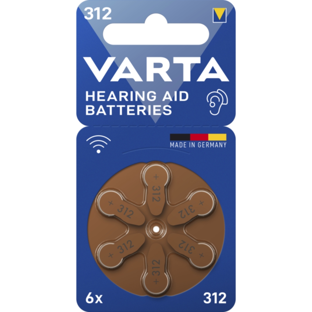 Varta Varta HAB 312 Batteri - 6-pakning 24607101416 Tilsvarer: N/A
