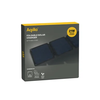 Aqiila Sunbird P21 Solcellsladdare 21W