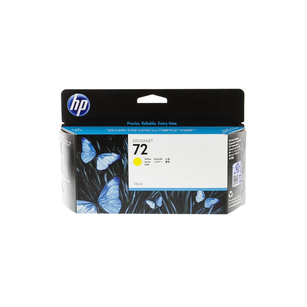 HP 72 Bläckpatron Gul
