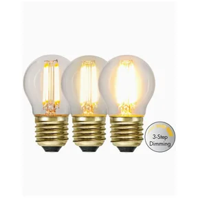 Klotlampa 3-stegs dimbar E27 LED 4W 2100K 400 lumen