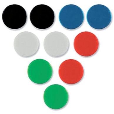 Magneter Nobo 38 mm svart (4st)