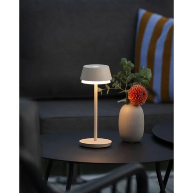 Konstsmide Lyon Bordlampe LED Sand USB RGB 3-trins dæmpning 7830-330 Modsvarer: N/A