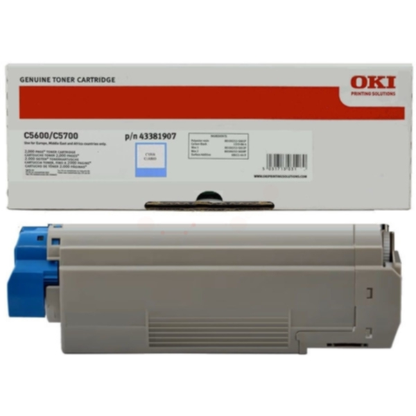 Oki Toner Cyan - C5600/5700