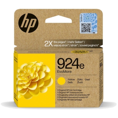 HP HP 924E (XL) Mustepatruuna keltainen