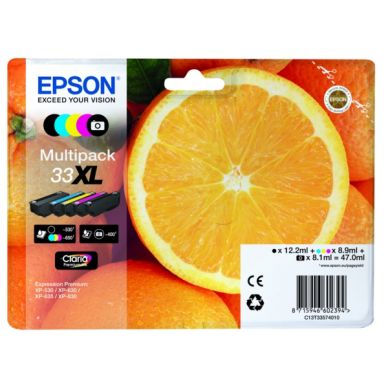 EPSON alt Epson 33XL multipack - 5 patroner
