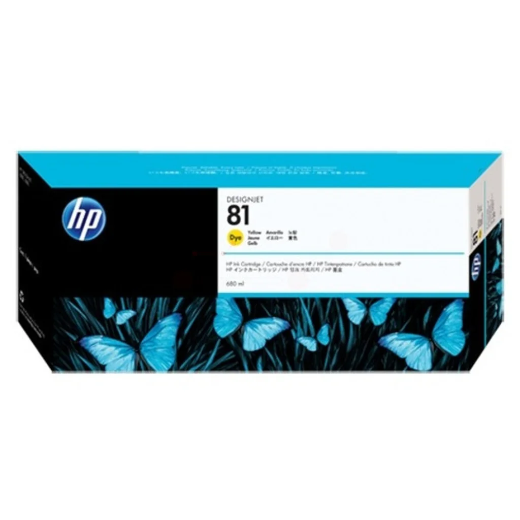 HP 81 Bläckpatron Gul