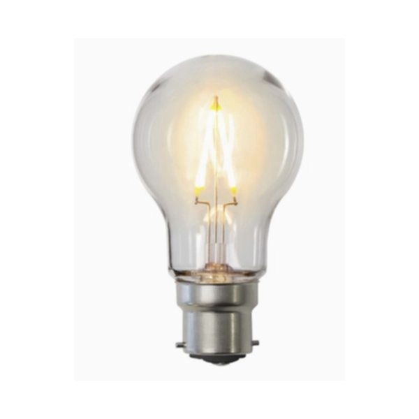 B22 LED-lampa PC plast 1W (12W) 2200K