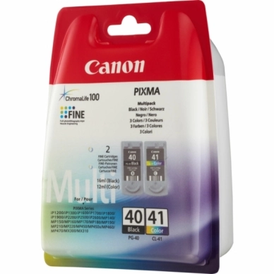 CANON alt Multipack inktcartridges, BK+CMY (PG-40, CL-41)