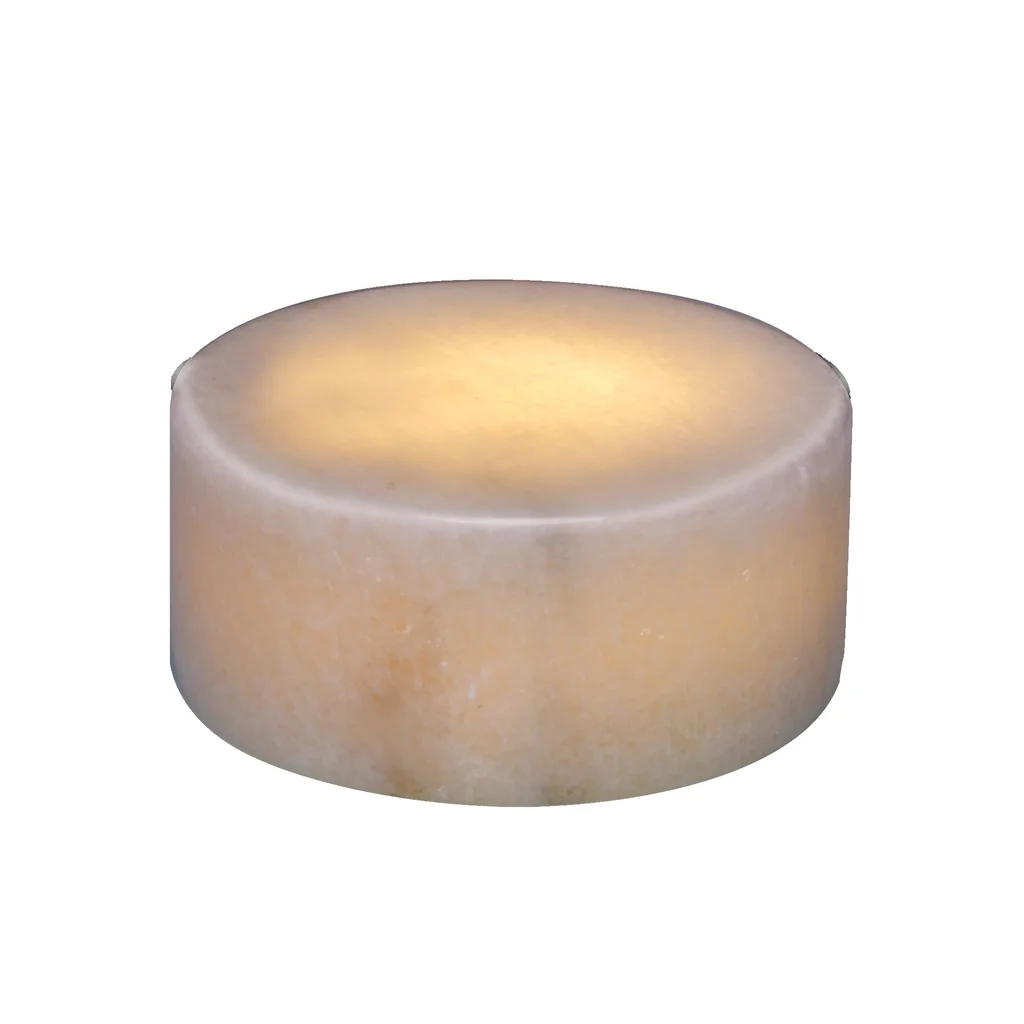 Marble S vit blank ljusdekoration marmor 80x40mm