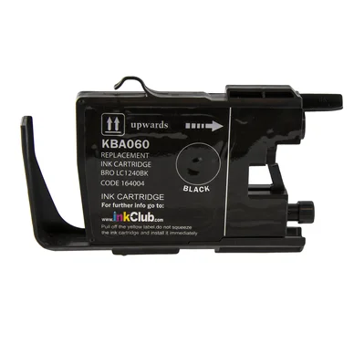 Bläckpatron svart, ersätter Brother LC1240BK