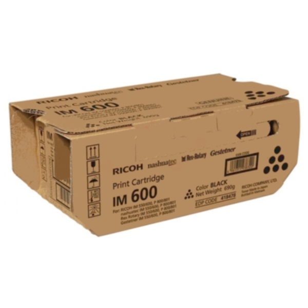 Ricoh IM 600 - Svart - original - tonerpatron - for IM 600F, 600SRF