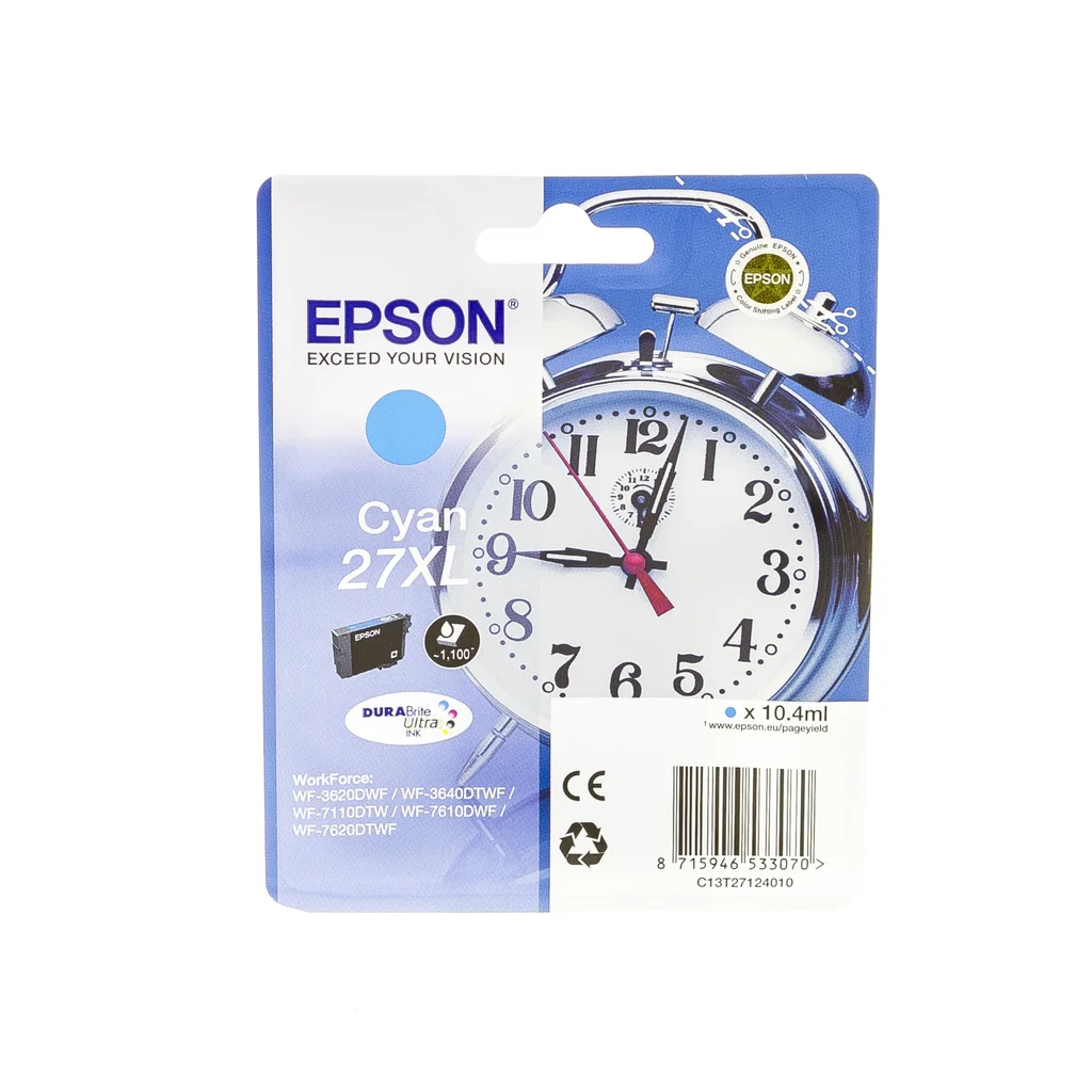 Epson 27XL Bläckpatron Cyan