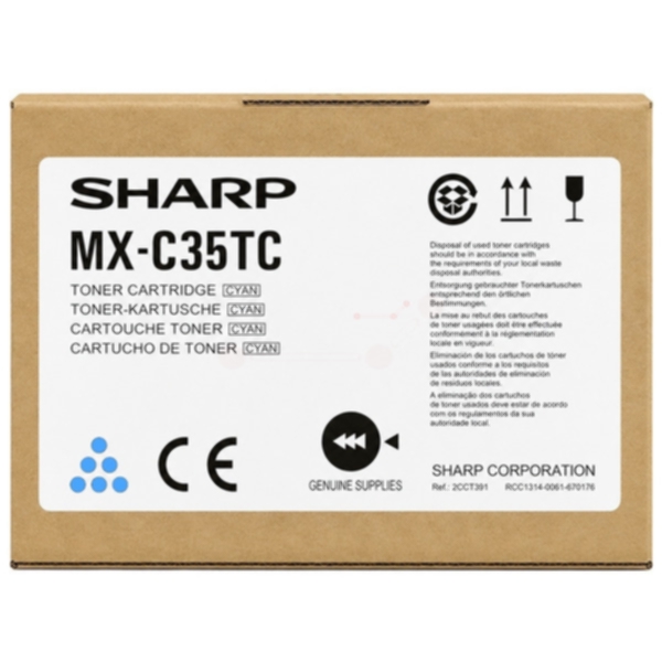 Sharp MX-C36T Tonerkassett Cyan