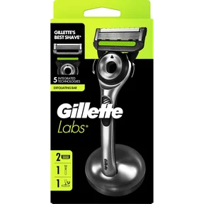 Gillette Labs Rakhyvel Set + 2 rakblad + stativ
