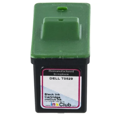 Bläckpatron svart, ersätter Dell T0529