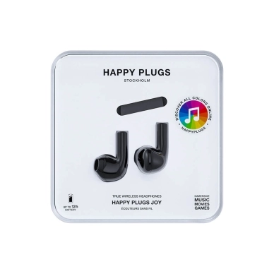 Happy Plugs alt Joy Hovedtelefoner In-Ear TWS Sort