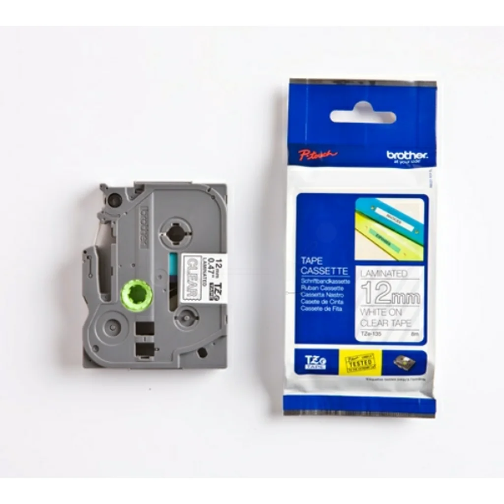Brother TZE-135 Tape 12mm x 8m White/transparent