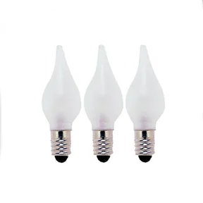 Unison topplampa frostad böjd topp 7-ljus E10 3W 34V, 3-pack