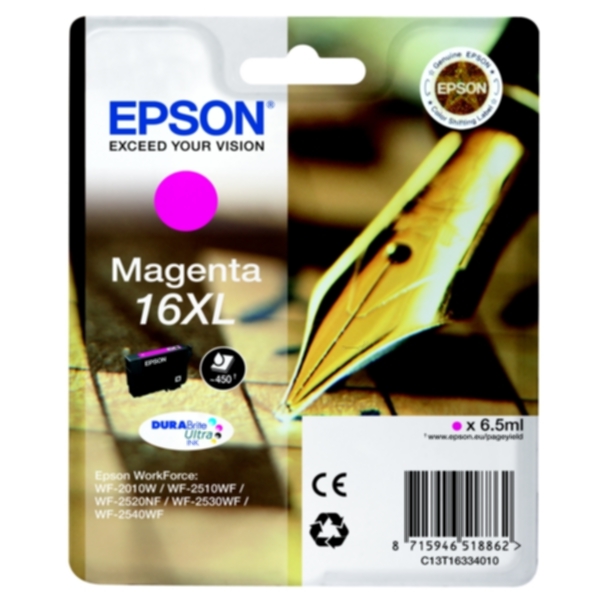 Bilde av Epson Epson 16xl Blekkpatron Magenta T1633 Tilsvarer: N/a