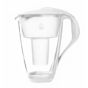 Dafi Vattenkanna glas vit 2,0 liter