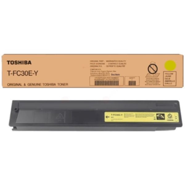 TOSHIBA Tonerkassett gul 33.600 sider T-FC30EY Tilsvarer: N/A