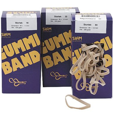   alt Gummiband nr 35 120x3,0 mm, 492 st