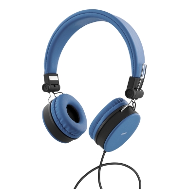 Streetz Streetz Hovedtelefoner med mikrofon, foldbare, 1-knap, 1,5m, blå HL-W201 Modsvarer: N/A