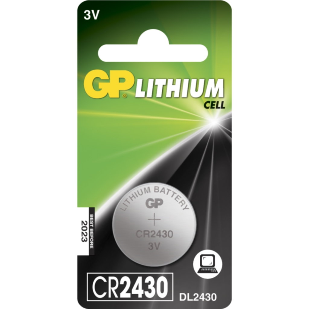 GP BATTERIES GP CR 2430-C1 Batterier og ladere,Litiumbatterier,Knappeceller