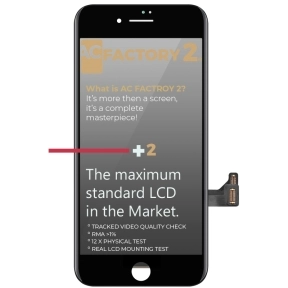 LCD-skärm AC Factory för iPhone 8 Plus, svart