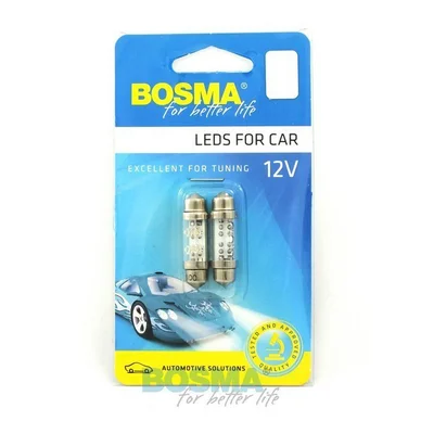 Bosma LED spollampa 10x31 S8,5 12V 2-pack