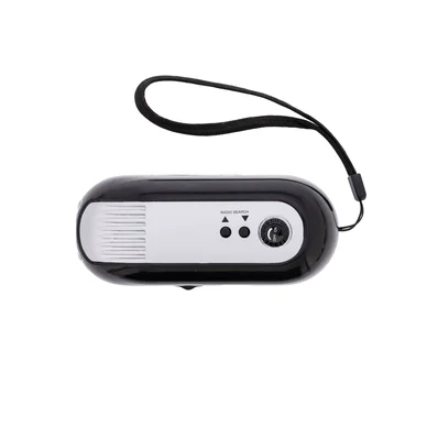 Vevradio med powerbank och ficklampa