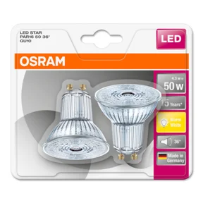 OSRAM LED Star PAR16 4,3W/827 GU10 x2