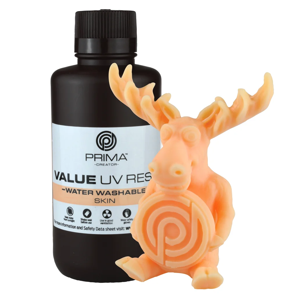 PrimaCreator Value Water Washable UV Resin - 500ml - Skin
