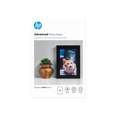 HP alt Fotopapier Advanced Glossy 10x15cm 25bl 250g