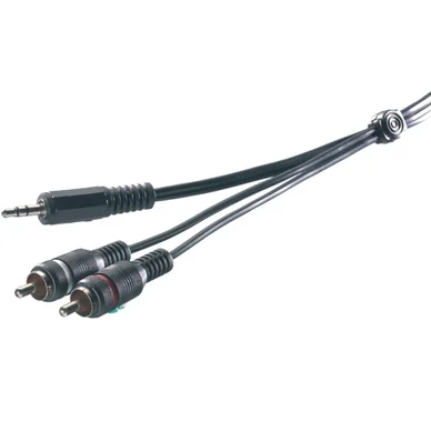 Vivanco Vivanco Audiokaapeli 1x 3.5mm uros - 2xRCA uros, 2,5m 4008928410310 Vastaa: N/A
