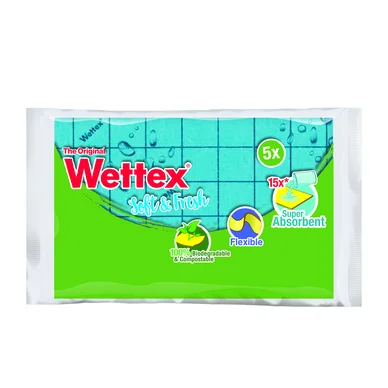 Vileda Wettex Soft & Fresh opvaskeklud 5 stk 7391704800229 Modsvarer: N/A