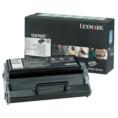 Lexmark Tonerkassette sort 3.000 sider Prebate 12A7400 Modsvarer: N/A billede