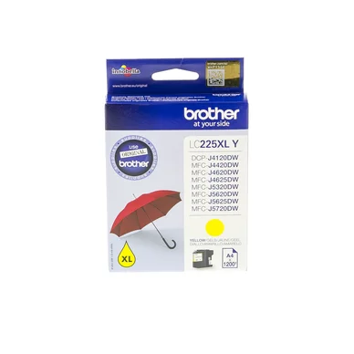 Brother Brother 225XL Mustepatruuna keltainen LC225XLY Vastaa: N/A
