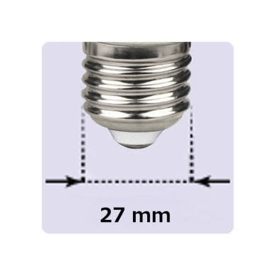 Klick-Dimbar LED lampa opal 2700K 600lm E27 6,5W