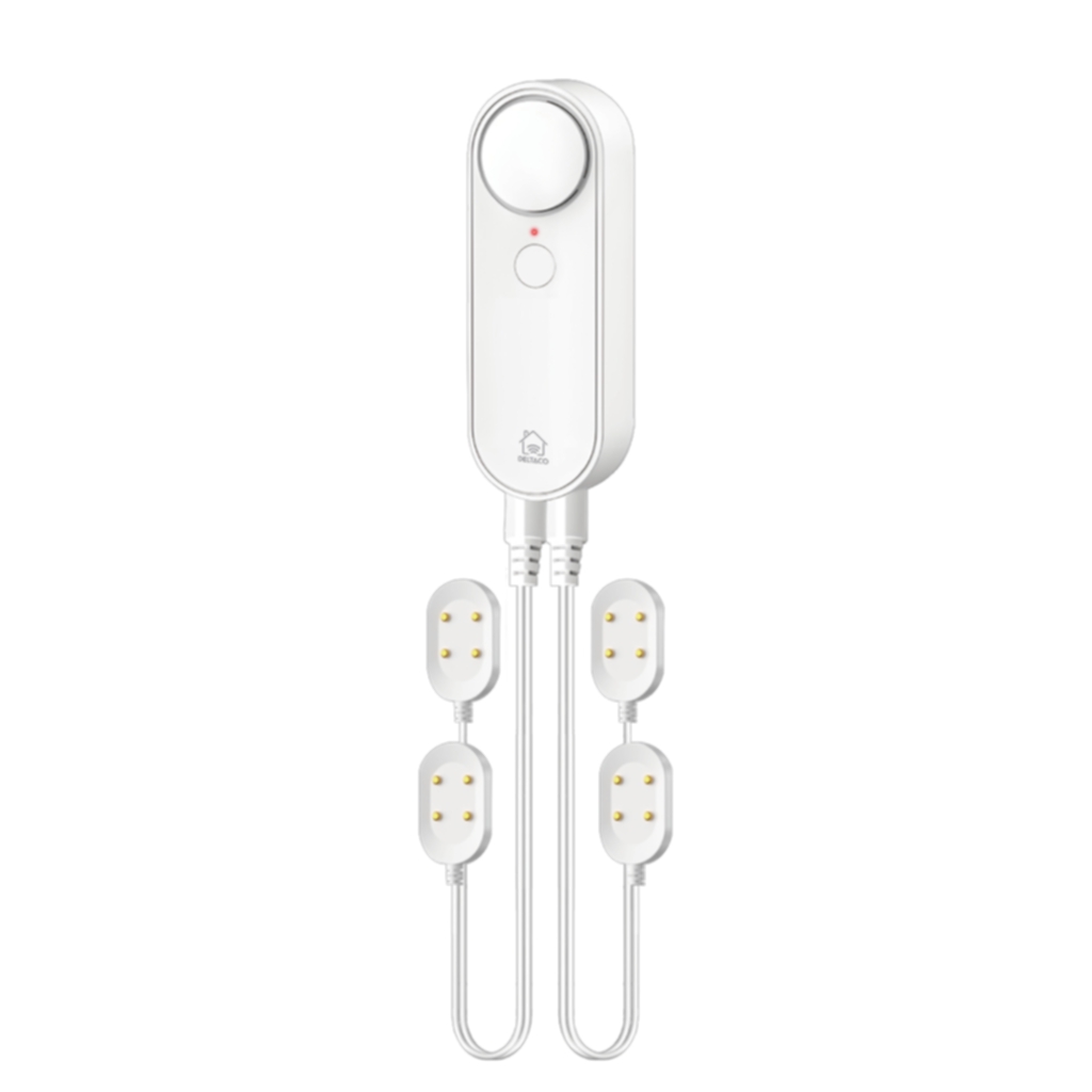 Smart Home vattenläckagesensor, 2x kablar med 4 sensorer