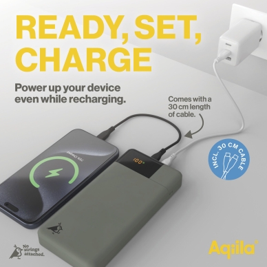 Aqiila Powerbird B20+M Powerbank 20000mAh 65W Moss
