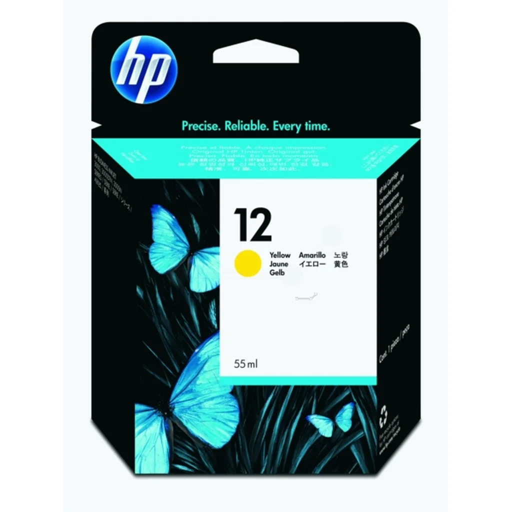 HP 12 Bläckpatron gul, 55 ml