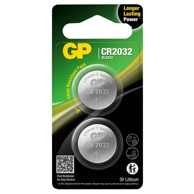 GP BATTERIES GP Lithium knapcelle CR2032 2-P 103253 Modsvarer: N/A