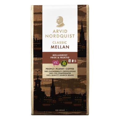Arvid Nordquist Classic Kaffe Mellanbrygg 500 g, 12 st