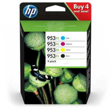 HP Multipack HP 953XL BK/C/M/Y 3HZ52AE Modsvarer: N/A