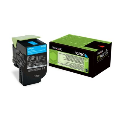 Lexmark Tonerkassette cyan 2.000 sider 80C2SCE