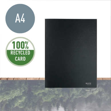 Leitz Recycle 3-Klaffsmapp av kartong A4 svart