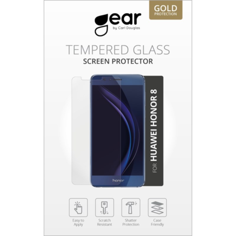 Gear GEAR Herdet glass Huawei Honor 8 Full Fit svart
